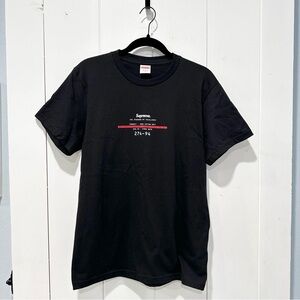 Supreme 2024 Standard Tee In Black Size Small